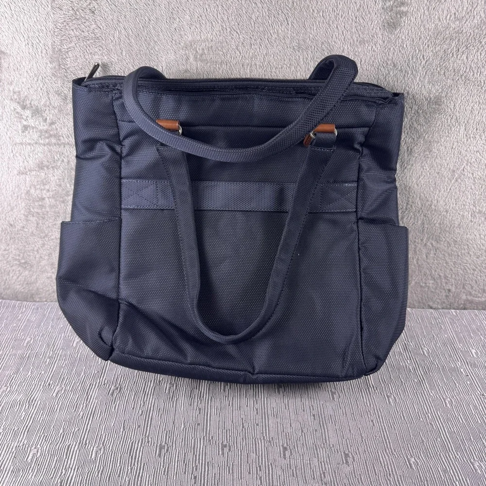 Ricardo Beverly Hills Blue Laptop Tote Bag Women Travel Work Carry On Polyester